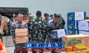 Danlanal Nias Sambut KRI Semarang-594, TNI AL Bergerak Cepat Bantu Warga