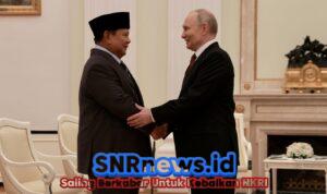 Temui Putin di Moskow, Prabowo Bahas, Penguatan Perdagangan RI-Rusia