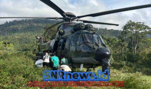 TNI Hadir di Langit Aceh, Ribuan Kilogram Beras Disalurkan ke Warga