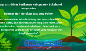 Keluarga Besar Dinas Perikanan Kabupaten Sukabumi Mengucapkan Selamat Hari Gerakan Satu Juta Pohon