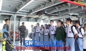 Lanal Nias Sambut Kedatangan Kapal Kepresidenan KRI Bung Karno-369, Gelar Open Ship Untuk Masyarakat Nias