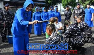 Danlanal Sibolga Kukuhkan Kenaikan Pangkat 18 Personel Lanal Sibolga