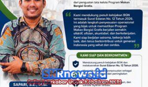 AMPIBI Dukung Penuh Kebijakan BGN dan SE Nomor 12 Tahun 2026 untuk Penguatan Program Makan Bergizi Gratis