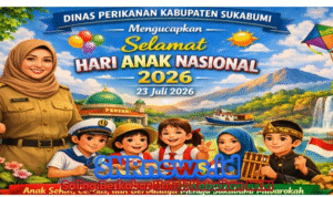Dinas Perikanan Sukabumi Sambut Hari Anak Nasional 2026 dengan Semangat Sukabumi Mubarokah