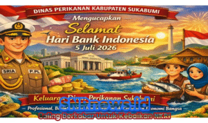 Dinas Perikanan Sukabumi Ucapkan Selamat Hari Bank Indonesia 2026
